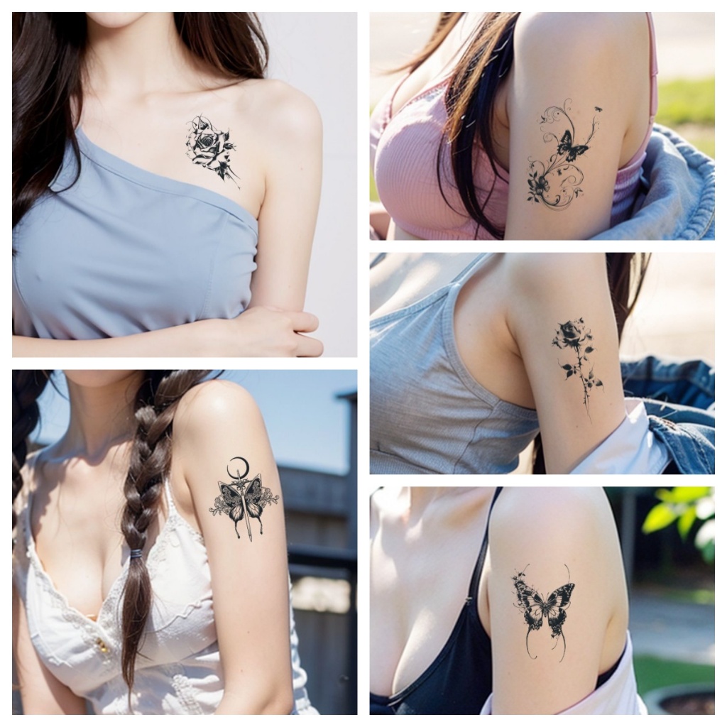 สติกเกอร์รอยสักชั่วคราวกันน้ำ ลายสมุนไพร ติดทนนานถึง 15 วัน ดีไซน์น่ารัก สดชื่น ins สไตล์
