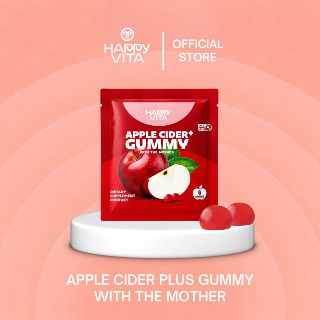 [แบบซอง] กัมมี่ Apple Cider แอปเปิ้ลไซเดอร์  [6 กัมมี่] Gummy With The Mother