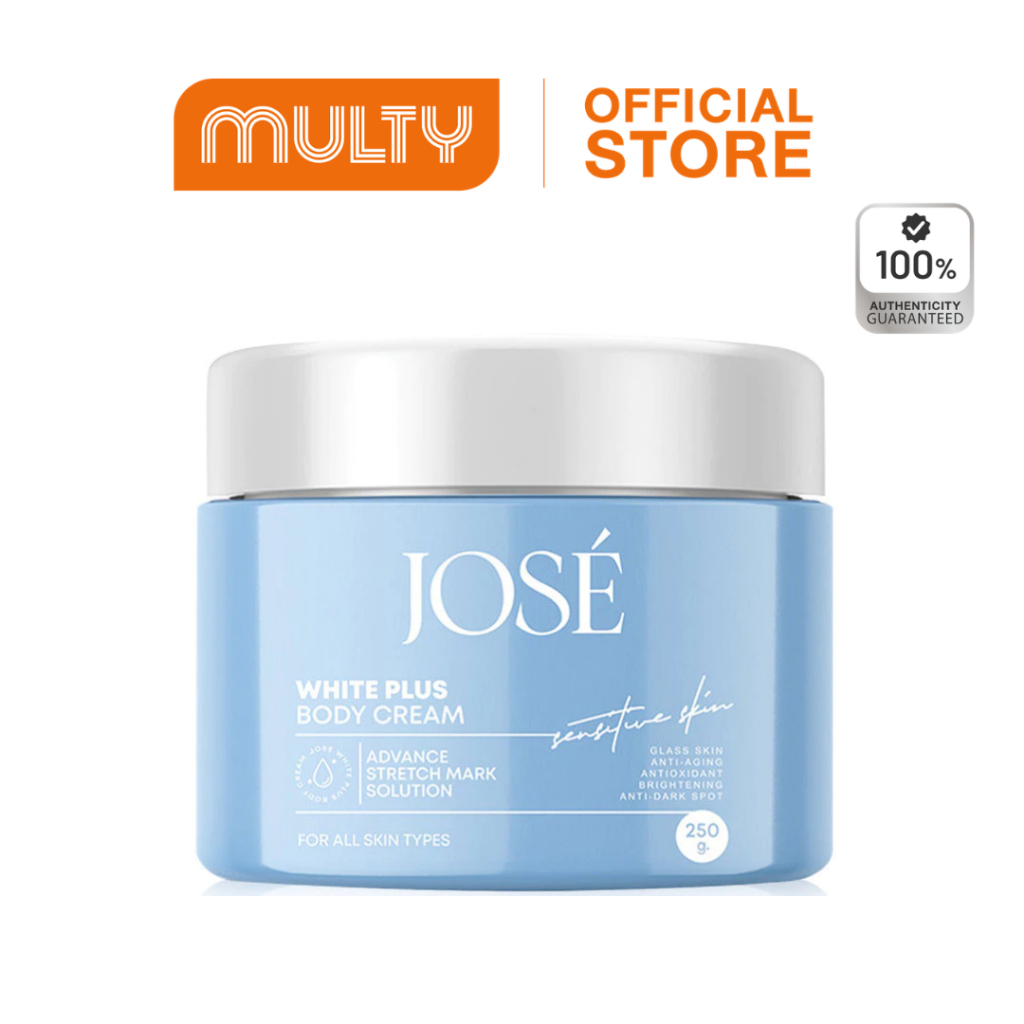 Jose White Plus Body Cream 250 g.ครีมโจเซ่ ไวท์ พลัส บำรุงผิวกาย ขนาด 250 กรัม (แพ็กเกจใหม่)