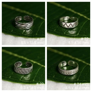 แหวนเท้าเงินแท้ 92.5% ปรับขนาดได้ แหวนนิ้วก้อย แหวนข้อนิ้ว แหวนน่ารัก Sterling silver Boho Toe ring