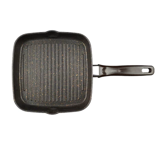 Seagull กระทะย่างสี่เหลี่ยมนอนสติ๊ก กลาดิเอเตอร์ โปร อินดักชั่น ขนาด 24ซม. Gladiator Pro Non-stick Square Grill Pan