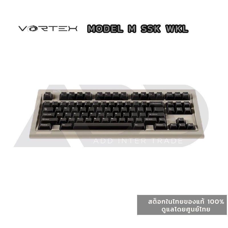 Vortex Model M SSK WKL Keyboard Retro (ภาษาอังกฤษ) เชื่อมต่อได้ 3 โหมด