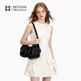 HOTANK กระเป๋าสะพายข้างผู้หญิง ดีไซน์วินเทจ เก๋ เท่ ไม่ซ้ำใคร