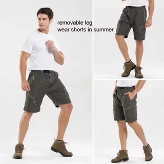 Quick Dry Pants กางเกงเดินป่า น้ำหนักเบา แห้งเร็ว เปลี่ยนเป็น กางเกงขาสั้นได้ พร้อมเข็มขัด ส่งจากไทย