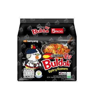 Samyang ซัมยัง บูลดัก สไปซี่ ราเมง ออริจินอล 5 ซอง บะหมี่เผ็ดเกาหลี ราเม็งกึ่งสำเร็จรูป | Buldak Spicy Ramen Original