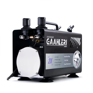 Gaahleri GT-918 ปั๊มลมแอร์บรัช 1L เสียงเงียบ 44dB มีถังพักลม ต่อได้ 2 หัวพร้อมกัน รับประกัน 3 ปี สำหรับพ่นโมเดล