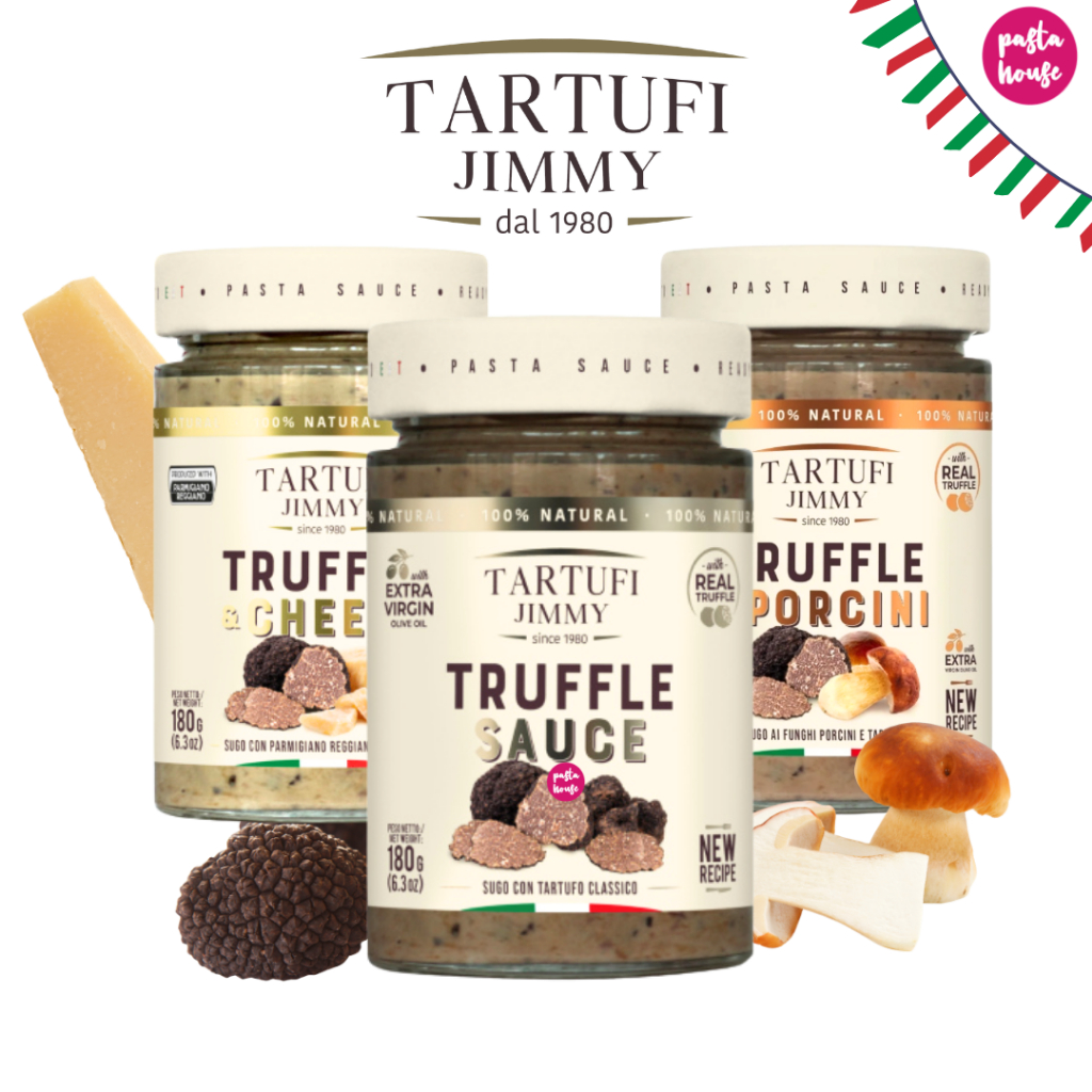 ซอสทรัฟเฟิล 180g ของแท้ รสชาติดั้งเดิมจากอิตาลี - Jimmy Truffle Tartufi Sauces 180 - 500g