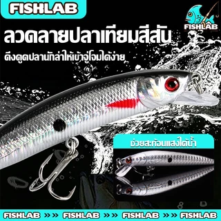 เหยื่อปลอม 10 ซม./9g ลอยน้ำ เหยื่อตกปลา Minnow 1PCS