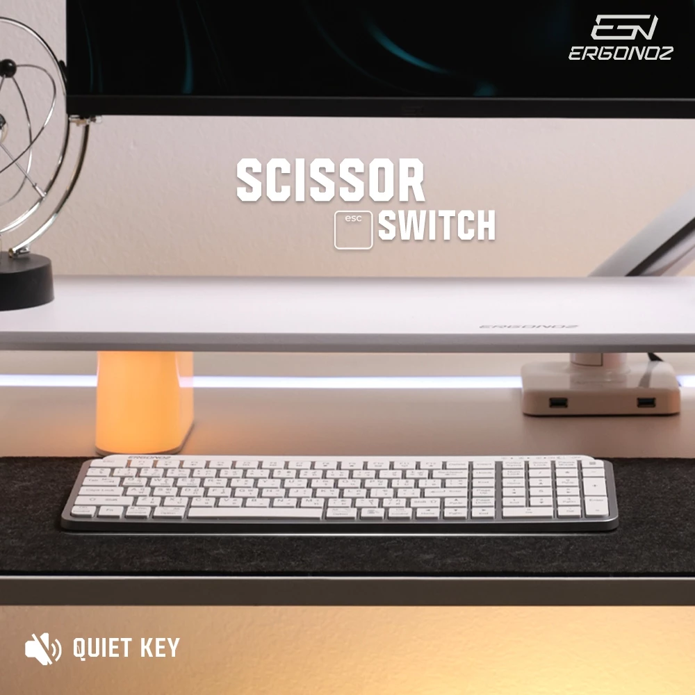 Ergonoz Keyboard KB01 คีย์บอร์ดไร้สาย 2 ระบบ รองรับทั้ง 2.4GHz และ Bluetooth thumbnail 4
