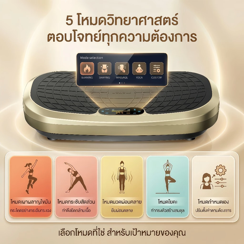 เครื่องสั่นสลายไขมัน ลดน้ำหนัก ออกกำลังกาย ลดขา thumbnail 8