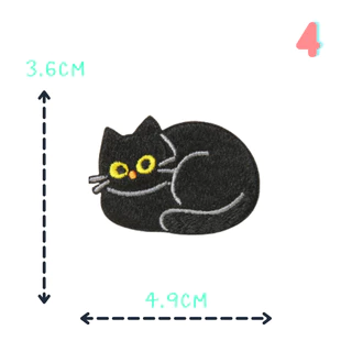 🐾✨ตัวรีดติดเสื้อC79 น้องแมว 10 ท่าทาง 🐈‍⬛ ตัวรีดปักสุดกวน DIY แต่งเสื้อผ้าสไตล์มินิมอล🐾✨