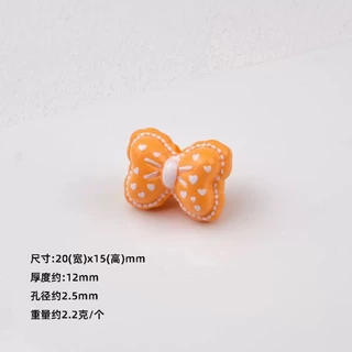ลูกปัด โบว์ งานพรีเมี่ยม คระสี สีสันสดใส อุปกรณ์เสริมงานฝีมือ DIY สำหรับทำที่หร้อยกระเป๋า พวงกุญแจ