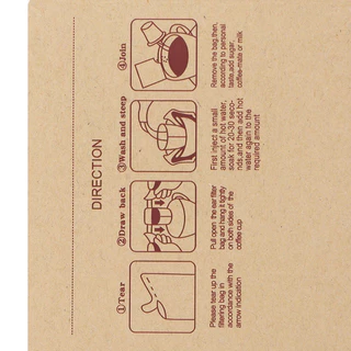 100 ชิ้น ถุงใส่กาแฟดริป 10x12.5 cm ถุงกาแฟกระดาษคราฟท์ แค่บรรจุภัณฑ์ ซองใส่กาแฟดริป บบพกพา ใช้แล้วทิ้ง