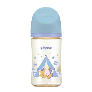 Pigeon พีเจ้น ขวดนมคอกว้างสีชา PPSU ลาย Horse ขนาด 5ออนซ์ และ 8ออนซ์ แพ็ค 3