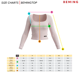 Bemingtop1182(S-3XL) - Nury Top - เสื้อแขนยาวคอเหลี่ยมแมตช์ได้หลายลุค everydaylook