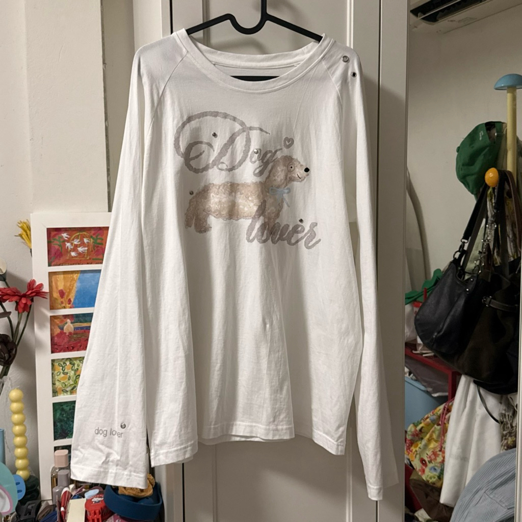 เสื้อ Gente - metal raglan tee (dog lover -F50)