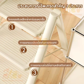 บันได บันไดมินิมอล 2-5ขั้น มี4สีให้เลือก น้ำหนักเบา ยกย้ายสะบาย กันน้ำ ไม่เป็นสนิม แข็งแรงทนทาน รับน้ำหนักได้ถึง300KG