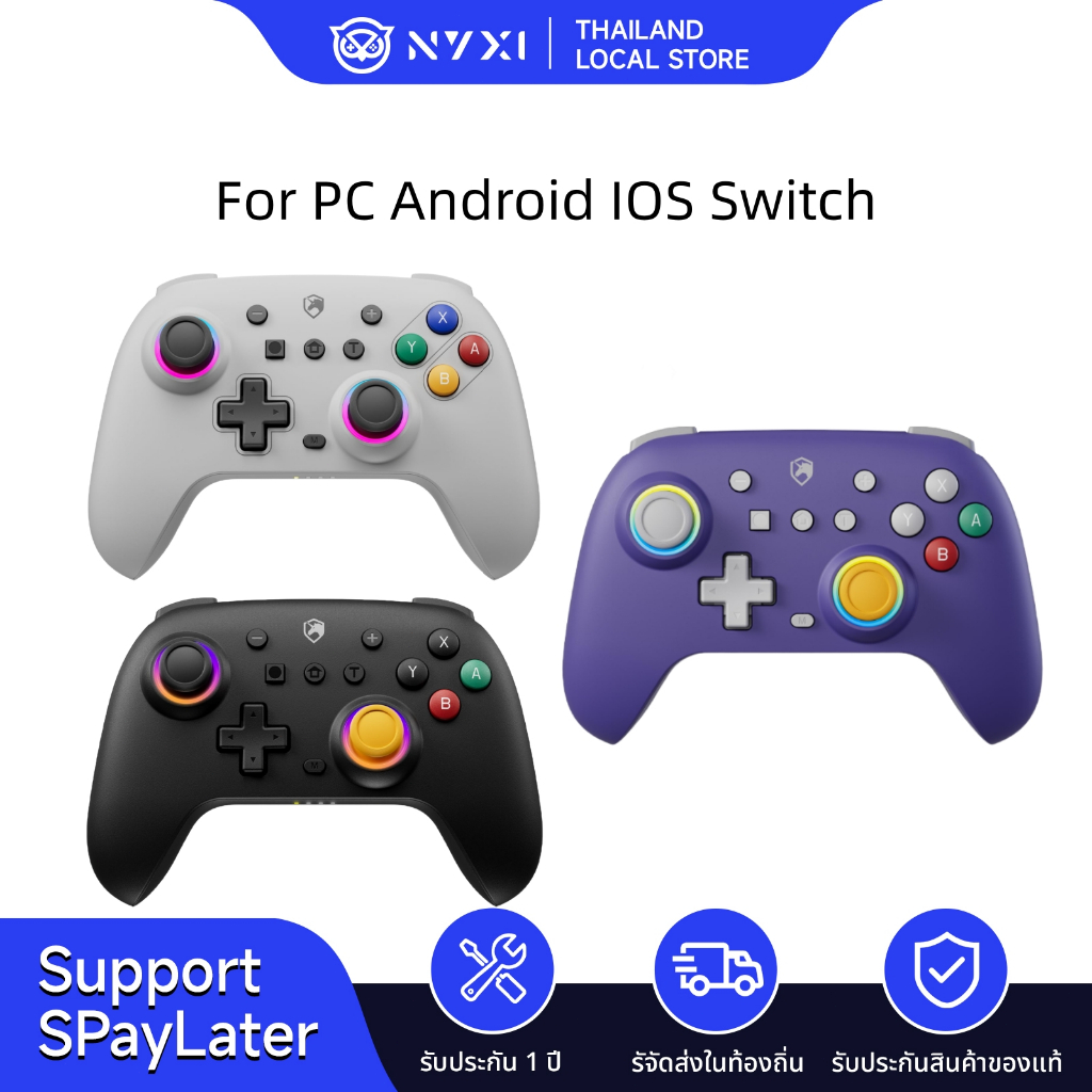 ECHTPower Wireless Pro Controller For PC Android iOS Switch Lite 6-Axis Gyro | Vibration | Hall Effect Joystick