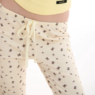 Bemingpants082-Lami Shorts - กางเกงขายาวลายการ์ตูนแมตช์ลุคเดียวกับสายเดี่ยวใส่เป็นเซ็ตน่ารัก