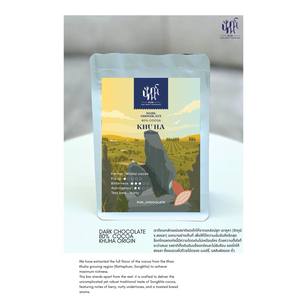 Dark chocolate 80% ช็อกโกแลตเข้มๆหวานน้อย พร้อมชง Cocoa mass