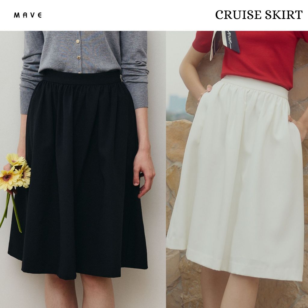 MAVE กระโปรง รุ่น Cruise สี OFF WHITE,BLACK