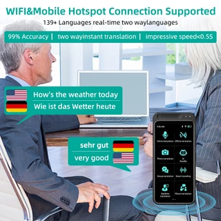 เครื่องแปลภาษา VORMOR Z6 ไม่ต้อง WiFi อุปกรณ์แปลพกพาพร้อม 138 ภาษา เครื่องแปลภาพเสียง Ai แบบเรียลไทม์ การแปลออนไลน์ออฟไล