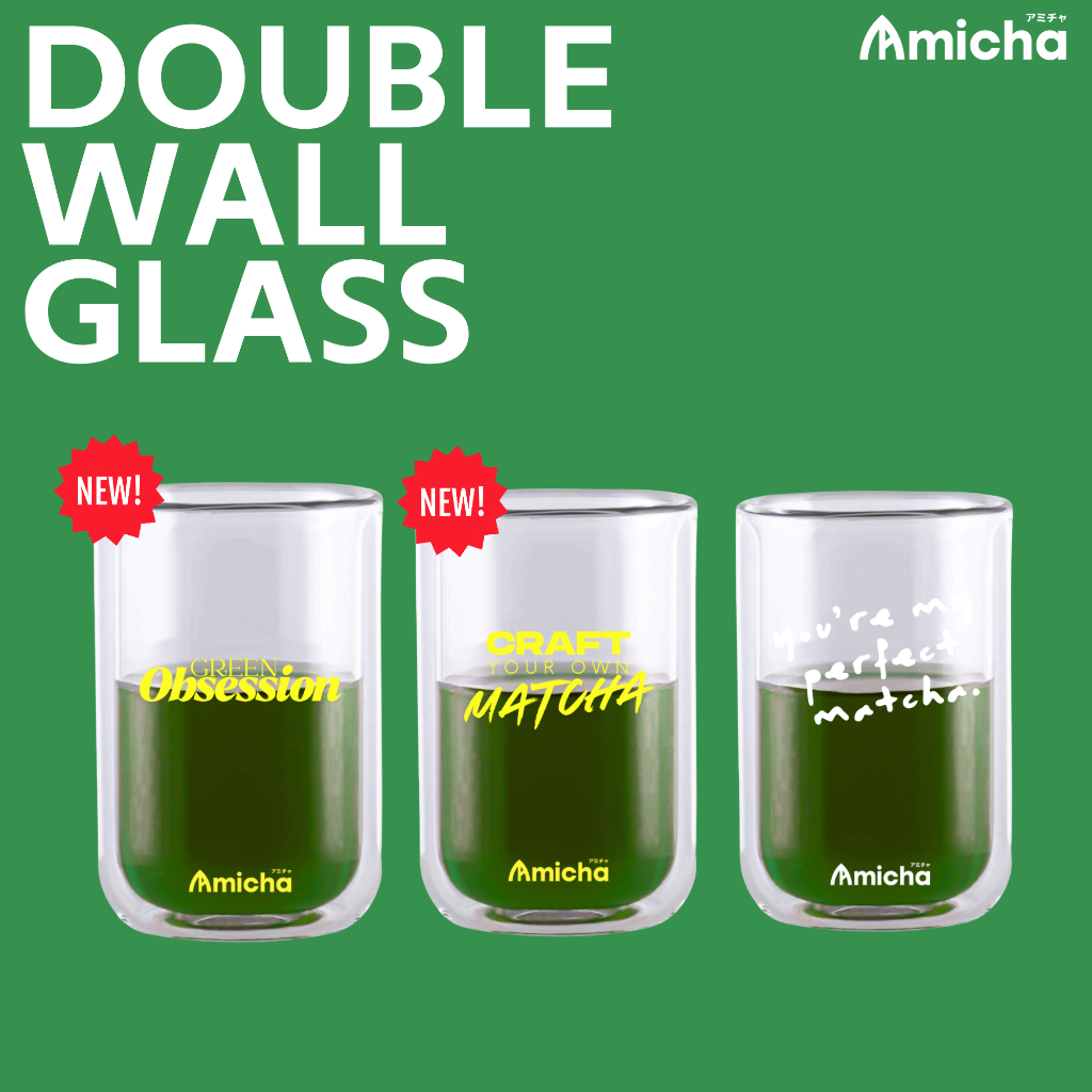 [AMICHA] - Double Wall Glass (แก้ว 2 ชั้น)