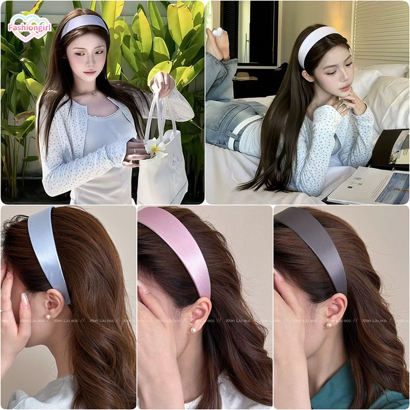 Fashion girl🫧🫧toplist สไตล์เกาหลี ที่คาดผม สไตล์มินิมอล เครื่องประดับผม ทำให้ใบหน้าดูเล็กลง อเนกประส
