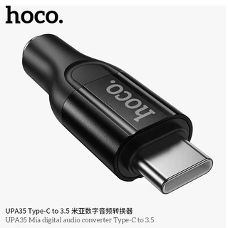 อะแดปเตอร์แปลงสัญญาณเสียง พอร์ต Type-C เป็น AUX 3.5mm. ระบบเสียง HiFi คมชัด ขนาดเล็ก พกง่าย HOCO UPA35