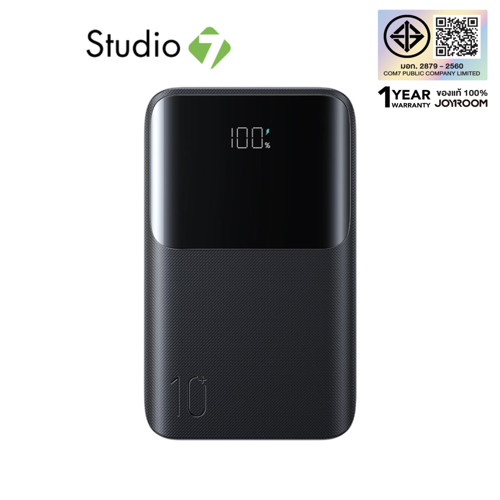 พาวเวอร์แบงค์ JOYROOM 10,000mAh Star Series Mini 22.5W JR-QP191mini Black (CCC) by Studio7