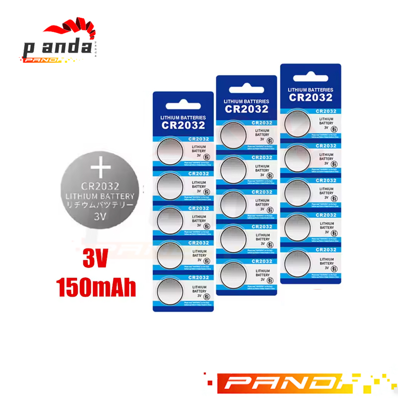 10pcs CR2032 pilas CR 2032 แบตเตอรี่ปุ่ม 3V แบตเตอรี่ลิเธียมสําหรับนาฬิกาของเล่นเครื่องคิดเลขรถรีโมท