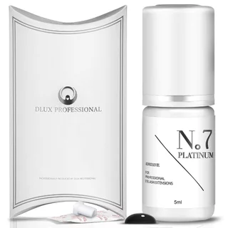 กาวต่อขนตา ไม่แสบตา ติดทน กาวดี มี อย. แห้งไว0.5-1วิ ติดทน 8-9w Dlux Platinum No.7 สีดำ กาวเกาหลี