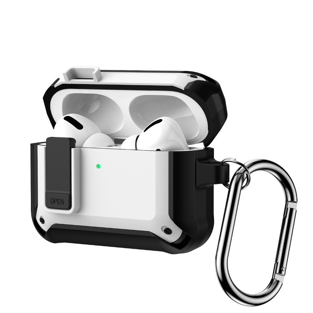 เคสแอร์พอด Case Airpods คลิปล็อค ป้องกันหาย พร้อมที่คล้อง เคส ฝาครอบ สำหรับแอร์พอด (Model.20)