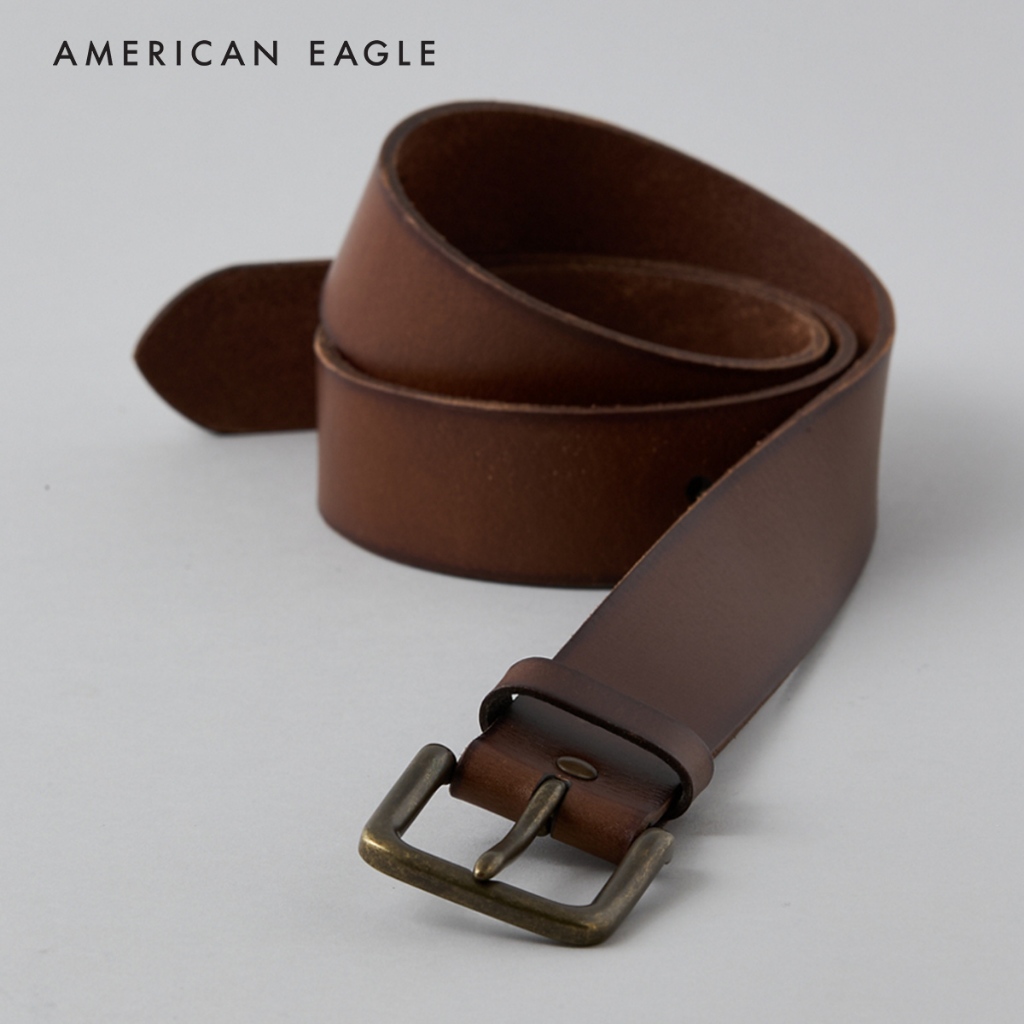 American Eagle Square Buckle Leather Belt เข็มขัดหนัง ผู้ชาย (NMAC 022-8545-200)