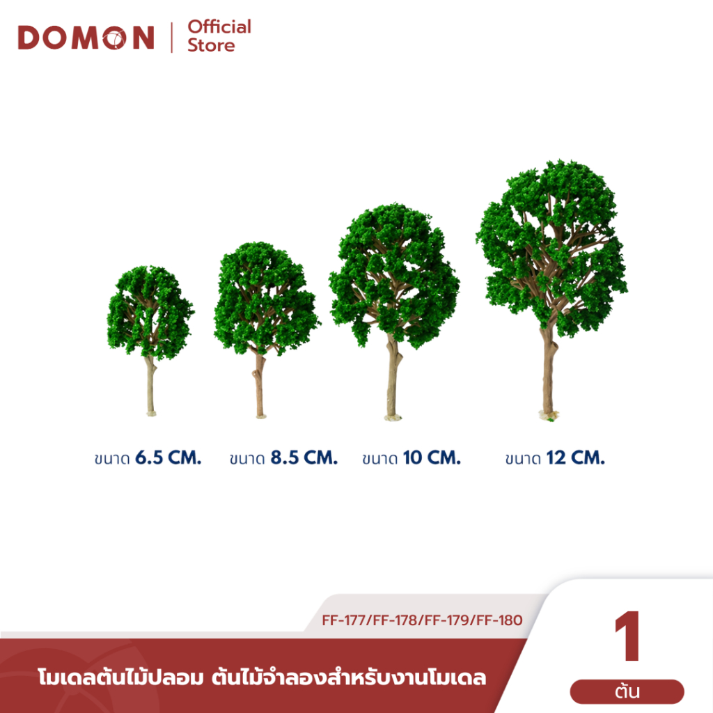 🌳 โมเดลต้นไม้ปลอม ต้นไม้จำลองสำหรับงานโมเดล สถาปัตยกรรม ตกแต่งภูมิทัศน์