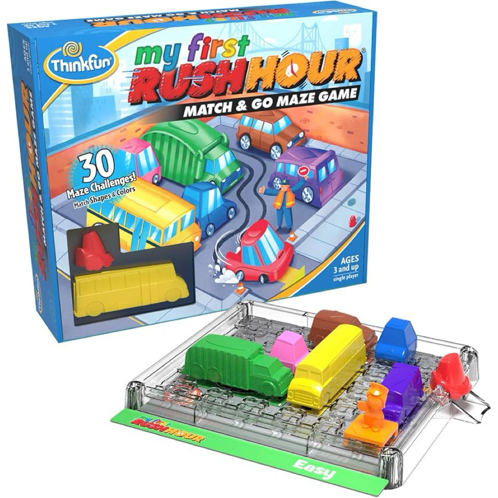 [ของแท้] ThinkFun- My First Rush Hour เกมฝึกทักษะ Logic ชุดเริ่มต้นสำหรับเด็กเล็ก 3 ปี+ ของเล่นเสริมพัฒนาการ ฝึกสมอง