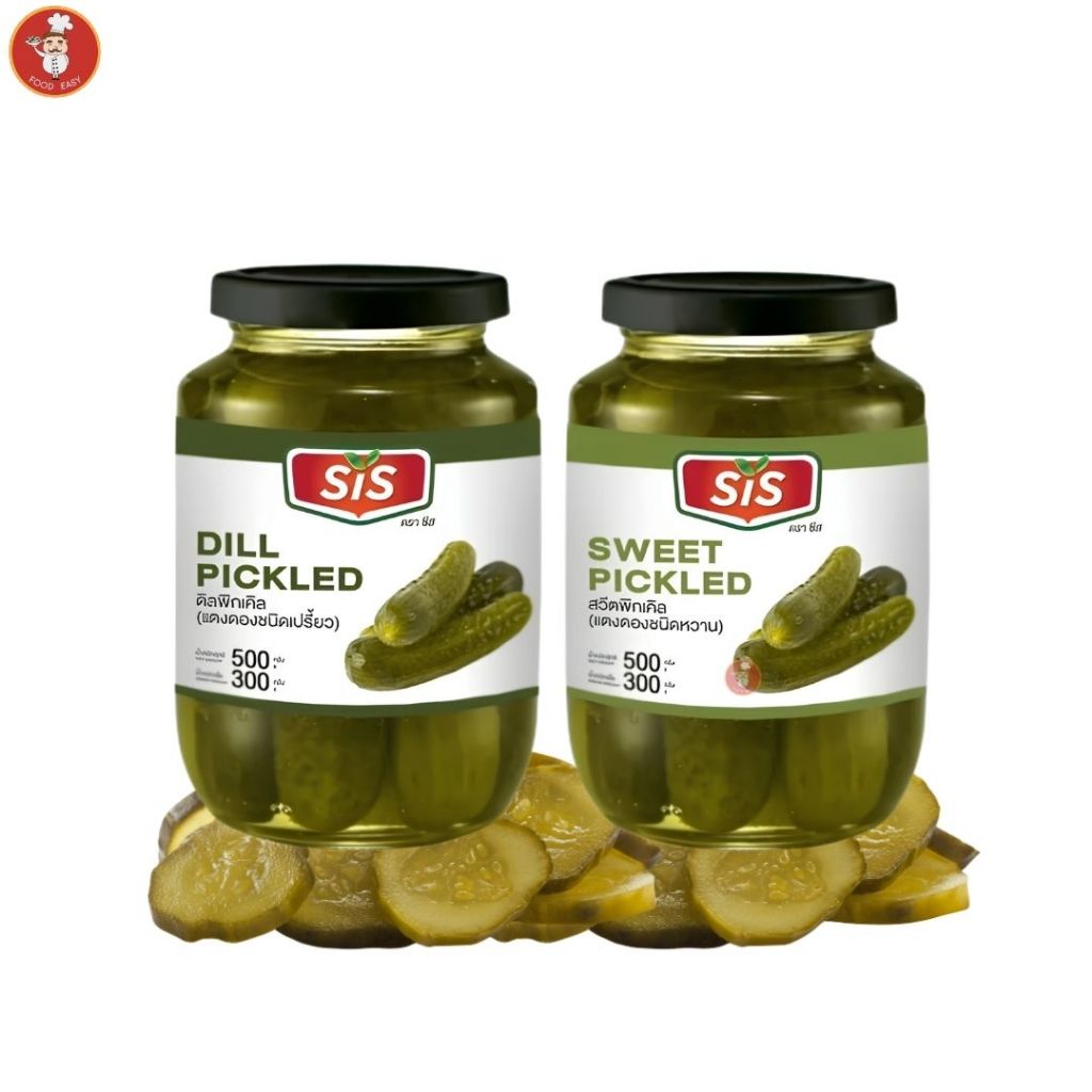 แตงกวาดอง 2 สูตร SIS Dill / Sweet Cucumber Pickled 500g