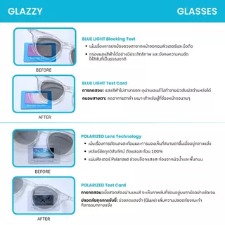 ANZ STUDIO | แว่นตากันแดดกันลม Glazzy เลนส์ Polarized ทรงกลม น้ำหนักเบา ใส่สบาย ปรับความเข้มเลนส์อัตโนมัติ
