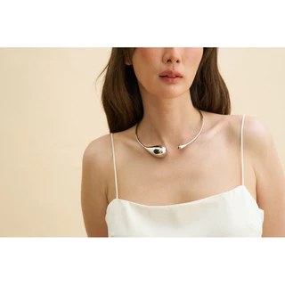 (Preorder)Adornment Club - Dot necklace silver สร้อย สีเงิน l nickel free, waterproof, long-lasting แพ้ง่ายใส่ได้ กันน้ำ