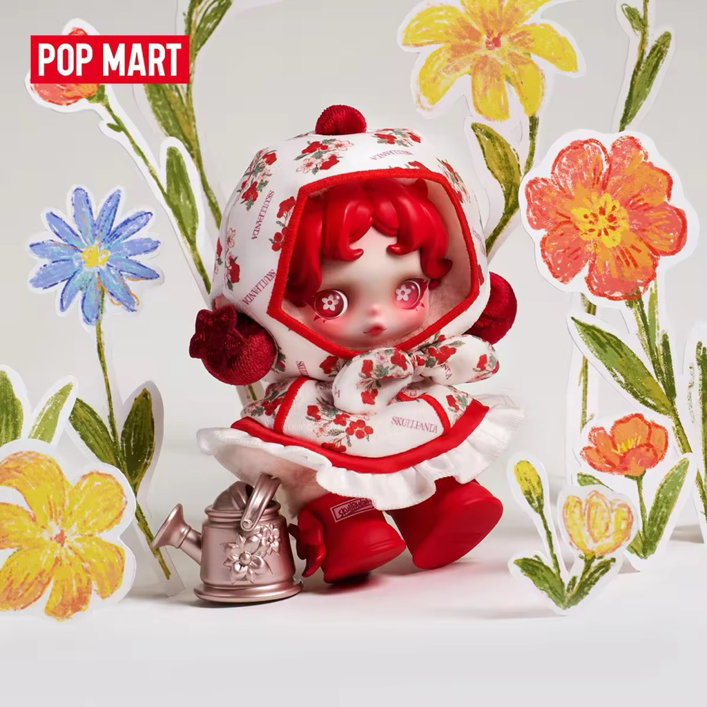 📍พร้อมส่ง💯% POP MART SKULLPANDA Amid Flowers Plush Doll Pendant