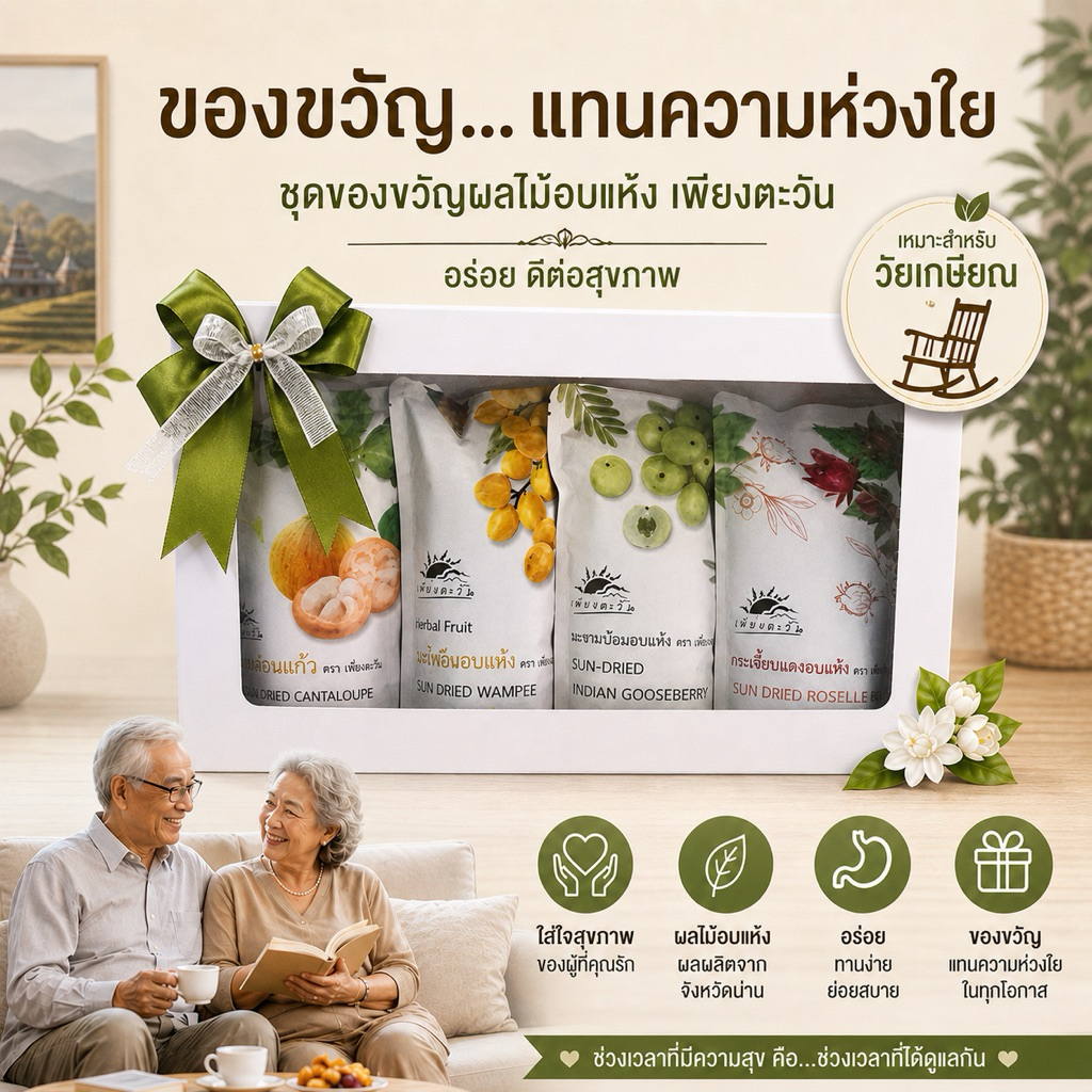 ชุดของขวัญผลไม้อบแห้ง ผลไม้ท้องถิ่นน่าน ภูมิปัญญาน่าน รูปที่ 2