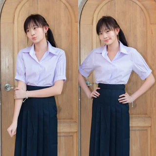 เสื้อนักเรียน เสื้อมอปลาย เสื้อนักเรียนหญิง Sz.36-50