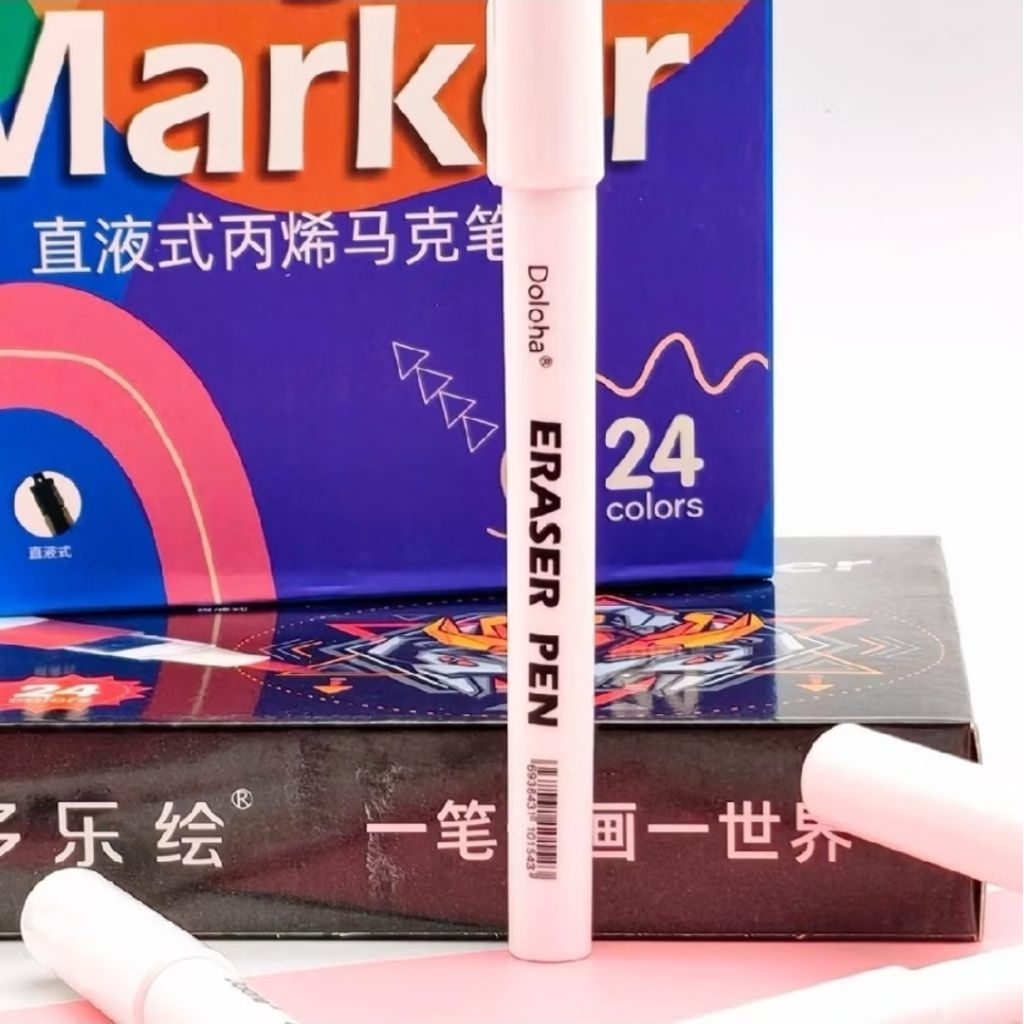 (พร้อมส่ง) ปากกามาร์คเกอร์ DOLOHA: Eraser Pen