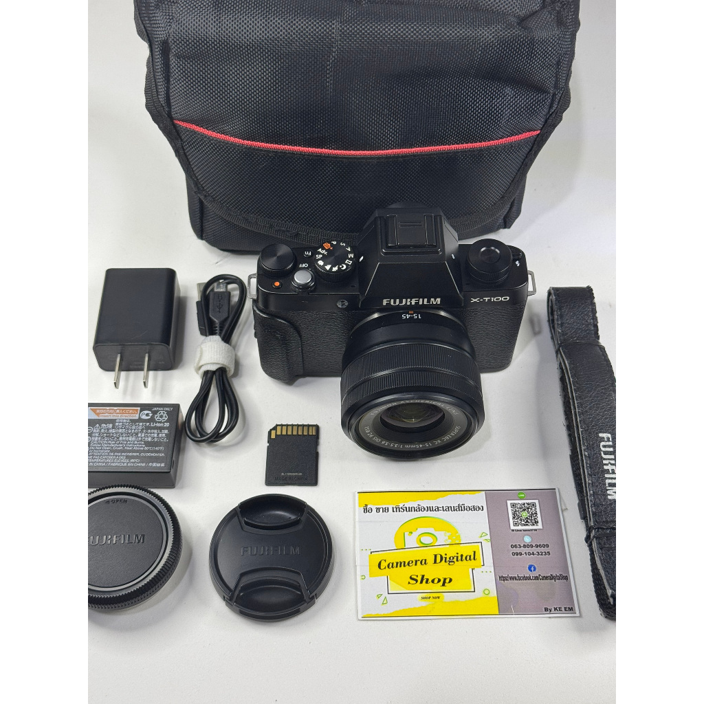 กล้องมือสอง Fujifilm XT100 + Lens Fujifilm 15-45mm F3.5-5.6 OIS PZ