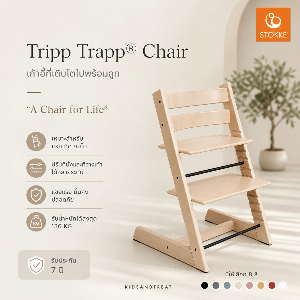 เก้าอี้กินข้าวเด็ก STOKKE® TRIPP TRAPP® Chair