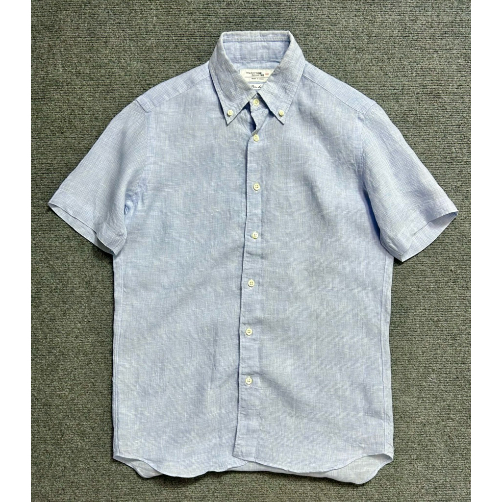 maker’s shirt  button down linen shirt japan