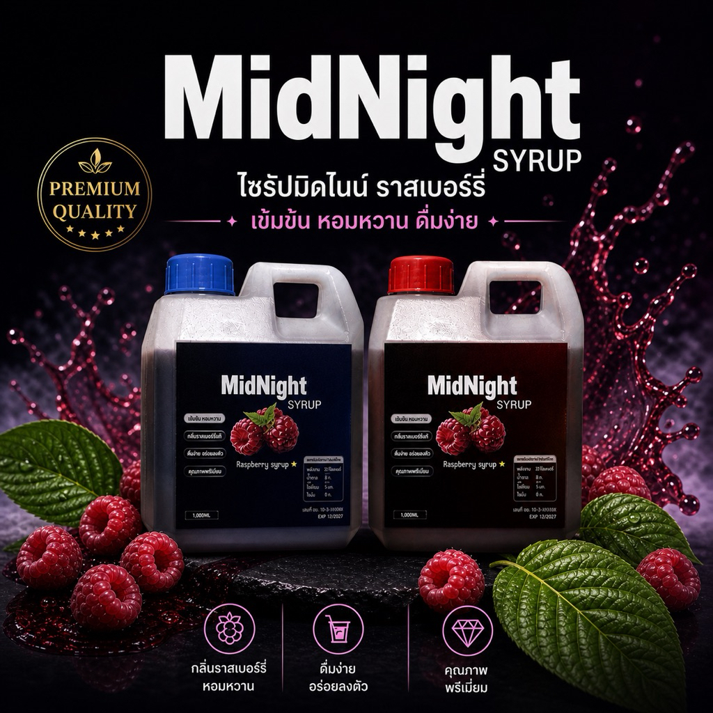 มิดไนท์ไซรัป Midnightsyrup หวานร้อย