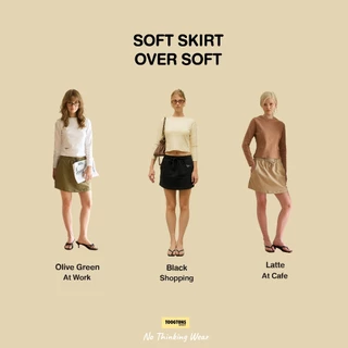 Toogtons ทุกตอนส์ กระโปรง รุ่น Over Soft Skirt Signature กระโปรงสั้น กระโปรงทรงเอ น่ารัก