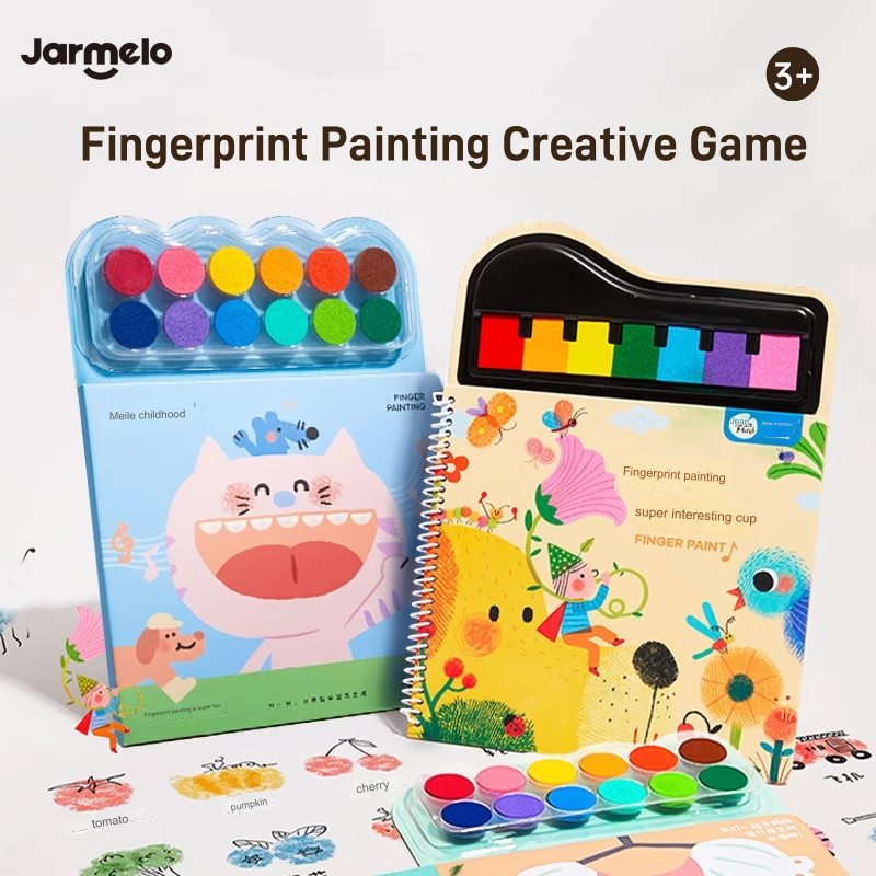 Jarmelo (Joan Miro) Finger Painting : A Lively Forest สีฟิงเกอร์เพ้นท์พร้อมสมุดกิจกรรมแบบพกพา