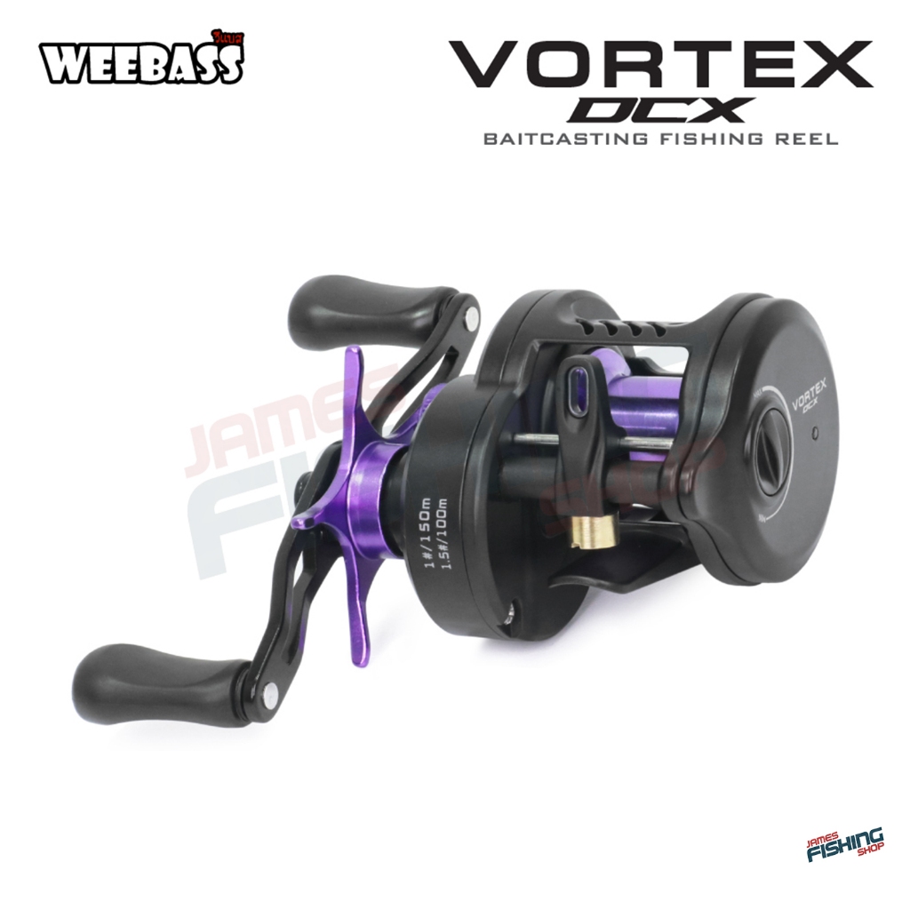 รอกเบท weebass Vortex DCX รอบ 7.2:1 ระบบหน่วงไฟฟ้าแบบดิจิทัล มีเสียงมีไฟ